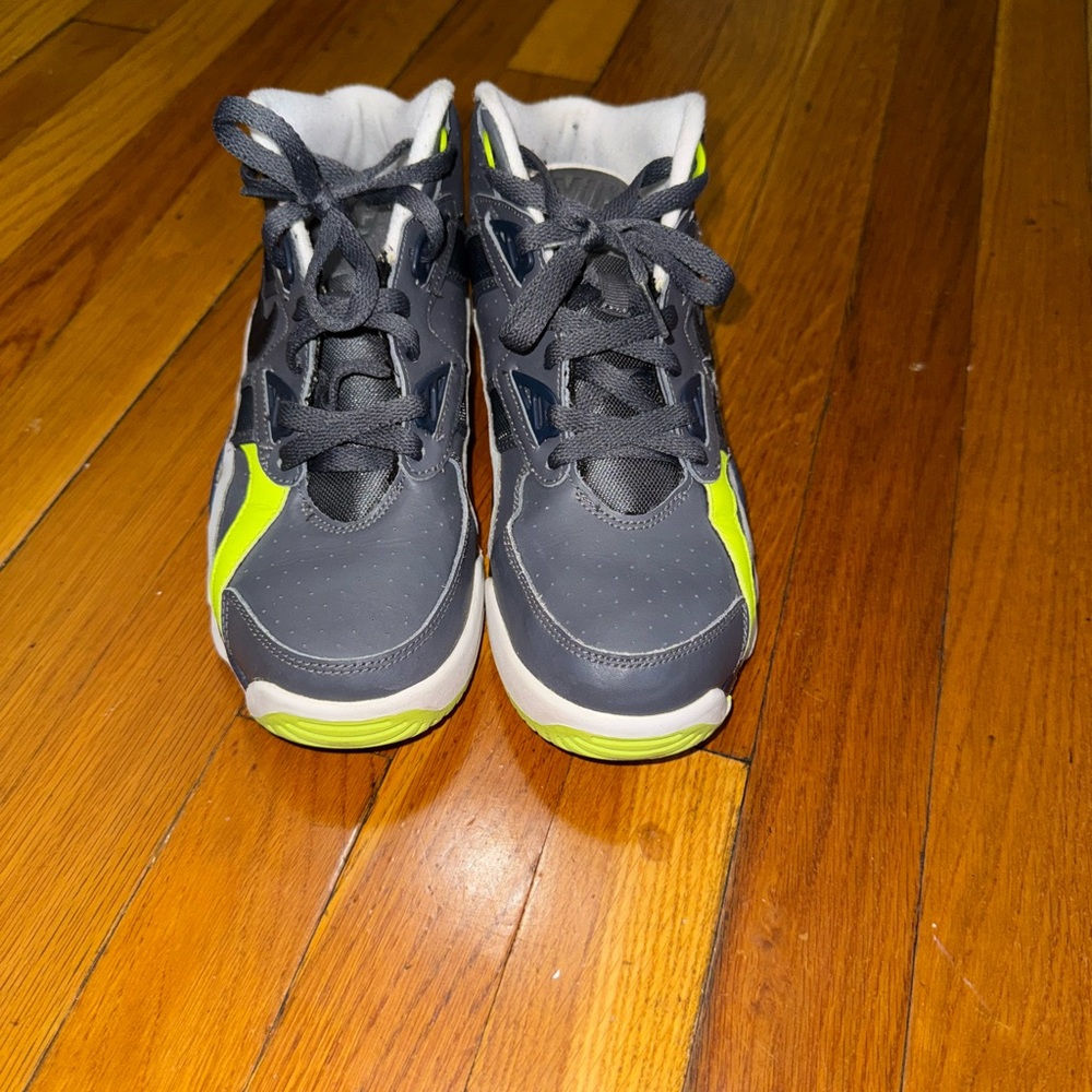 Nike - Air Trainer GS High Shoes Gray Highlighter - Men’s 7